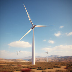 wind turbine in the field