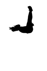 Back Tuck Silhouette Cheer 