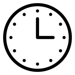 Clock, line style icon