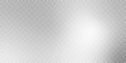 Gradient halftone background texture horizontal vector design dotted black color fit for social media post, poster, banner, and more - obrazy, fototapety, plakaty