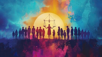 Greeting Card and Banner Design for National World Justice Day