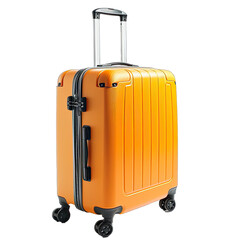 A Rolling Suitcase for Travel.. Isolated on a Transparent Background. Cutout PNG.