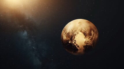 Greeting Card and Banner Design for Pluto Day Background