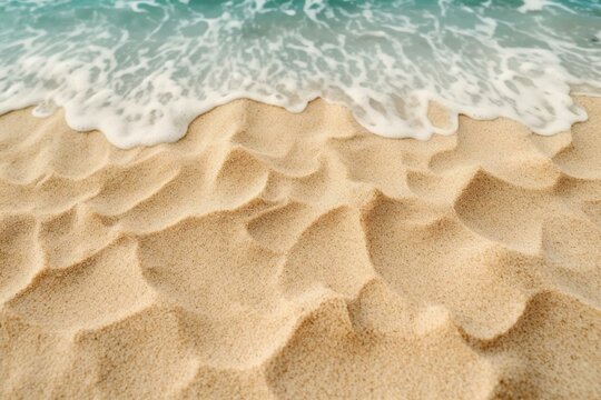 Textured sand background with a summer beach vibe. Generative AI