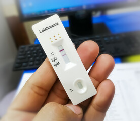 Rapid screening cassette for Leishmania test