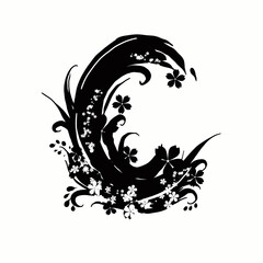 the letter C is unique and interesting