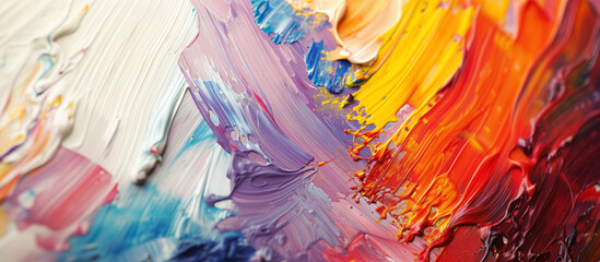 Colorful abstract art with dynamic palette strokes.