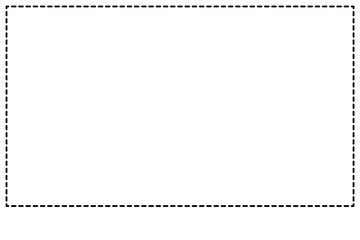 Black frame outline and dotted line,  rectangle shape, geometric, isolated.  Transparent background and copy space or empty. png