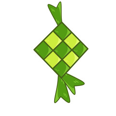 Ketupat lebaran eid Mubarak 