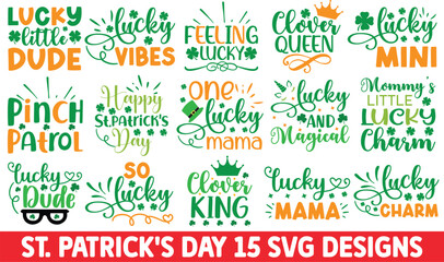 St. Patrick's Day SVG Cut Files Bundle -St Patrick's day SVG, St Patrick's Day Bundle SVG, Patrick's Day Bundle SVG, Lucky SVG Bundle © Trendy CraftSVG 