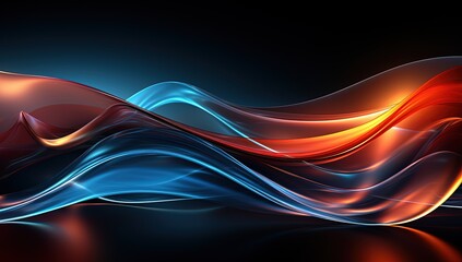 Wave abstract background, Abstract wave, Colorful abstract wave. Created with Ai
