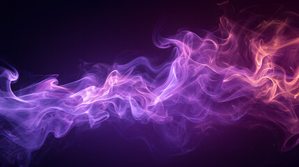 Purple orange flames and smoke, light painting