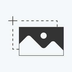 Screen capture icon in vector illustration