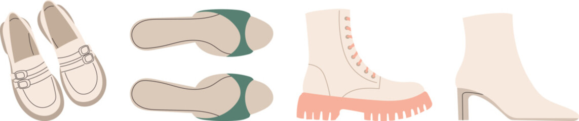 shoes, isolated on white background vector