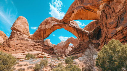 Double Arch Hiking Trail in Arches National Park