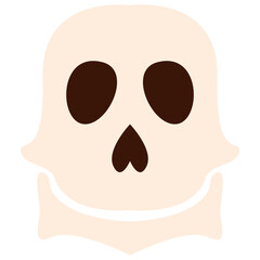 Skull Face Illustration