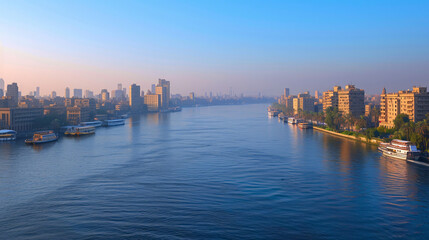 Fototapeta na wymiar Egypt Cairo River