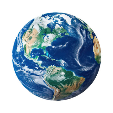 Photograph planet earth isolated on transparency background PNG