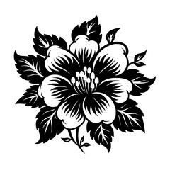 flower, vector, floral, pattern, design, illustration, nature, decoration, art, leaf, ornament, plant, element, summer, tattoo, spring, flowers, vintage, silhouette, petal, flora, wallpaper, style, 