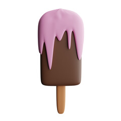 Ice cream 3d illustration