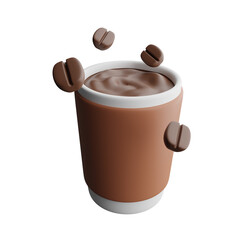 Coffee 3d illustration