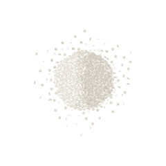 Isolated white sugar vector illustration logo