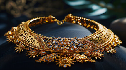 Gold jewelry luxury necklace