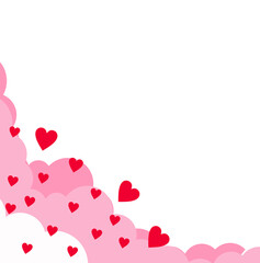 Cute Heart Valentie Cloud Corner