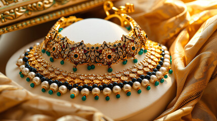 Gold jewelry luxury necklace