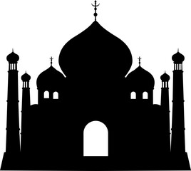 Mosque Silhoutte Vector