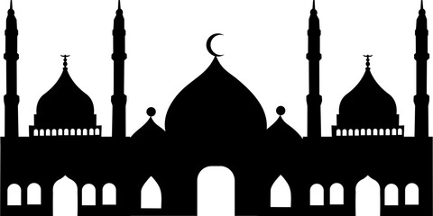 Mosque Silhoutte Vector