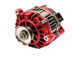 Alternator isolated on white background.  Alternation on  png transparent background