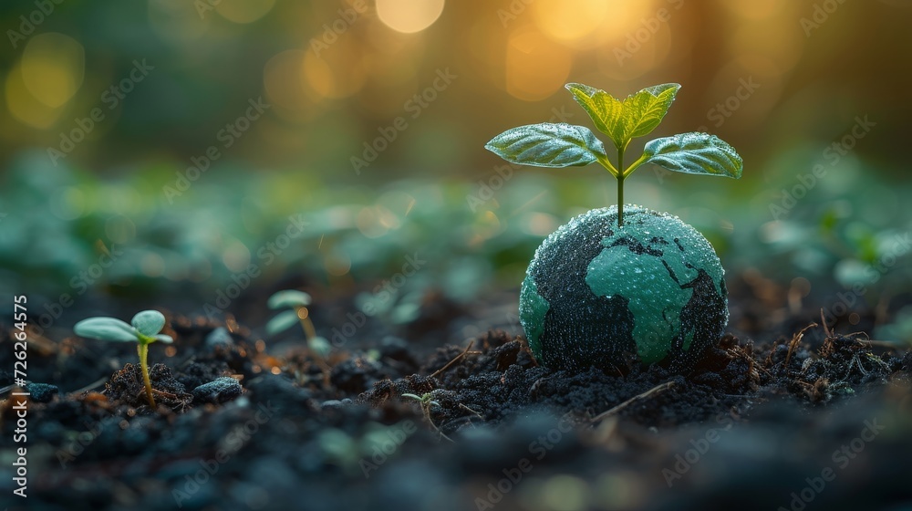 Poster concept of environmentally friendly technology. sustainable development goals.