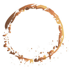 Golden geometric frames. Hand drawn golden borders. Card template with golden shiny gold glitter design element for greeting card design.