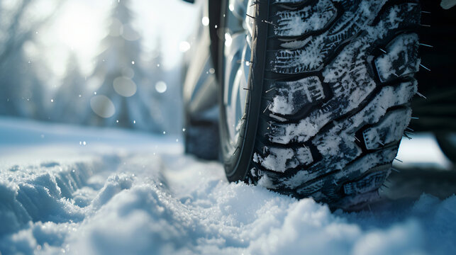 Protector And Snow Spikes Of Winter Tire