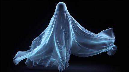 Halloween Ghost on Transparent Background - Spooky Specter

