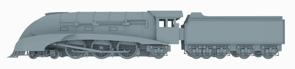 Britische Dampflokomotive von 1938, Freisteller - 726270557