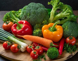Gourmet Vegetable Platter with an Array of Fresh, Colorful Produce