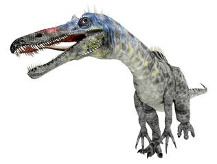 Dinosaurier Suchomimus, Freisteller - obrazy, fototapety, plakaty
