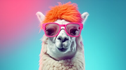 Ow Creative Animal Concept - Llama in Sunglasses

