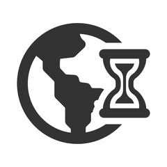 Global warming time Icon