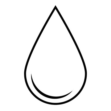 recommend clip art: Water drop outline icon. Symbol, logo illustration. Vector illustration, EPS10