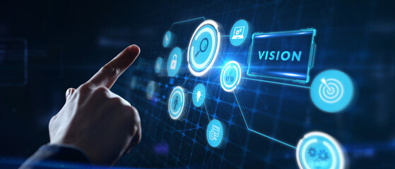 Vision concept. Business, Technology, Internet and network concept.