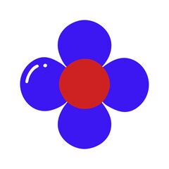 Beautiful flower shape design for various decorations.