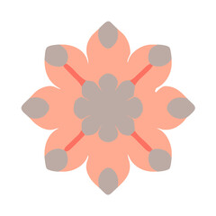 Beautiful flower shape design for various decorations.