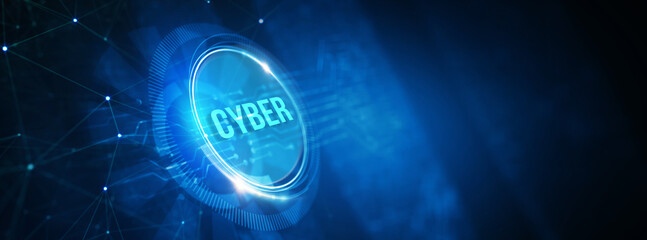 Cyber security data protection business technology privacy concept. 3d illustration