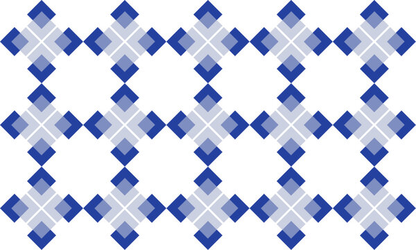 Seamless argyle pattern in blue and white colors, two tone blue diamond checkerboard repeat pattern, replete image, design for fabric printing
