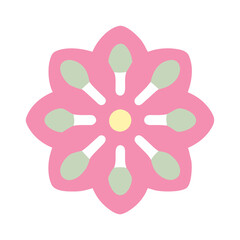 Beautiful flower shape design for various decorations.