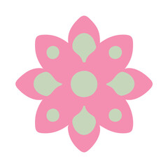 Beautiful flower shape design for various decorations.