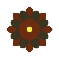 Beautiful flower shape design for various decorations.